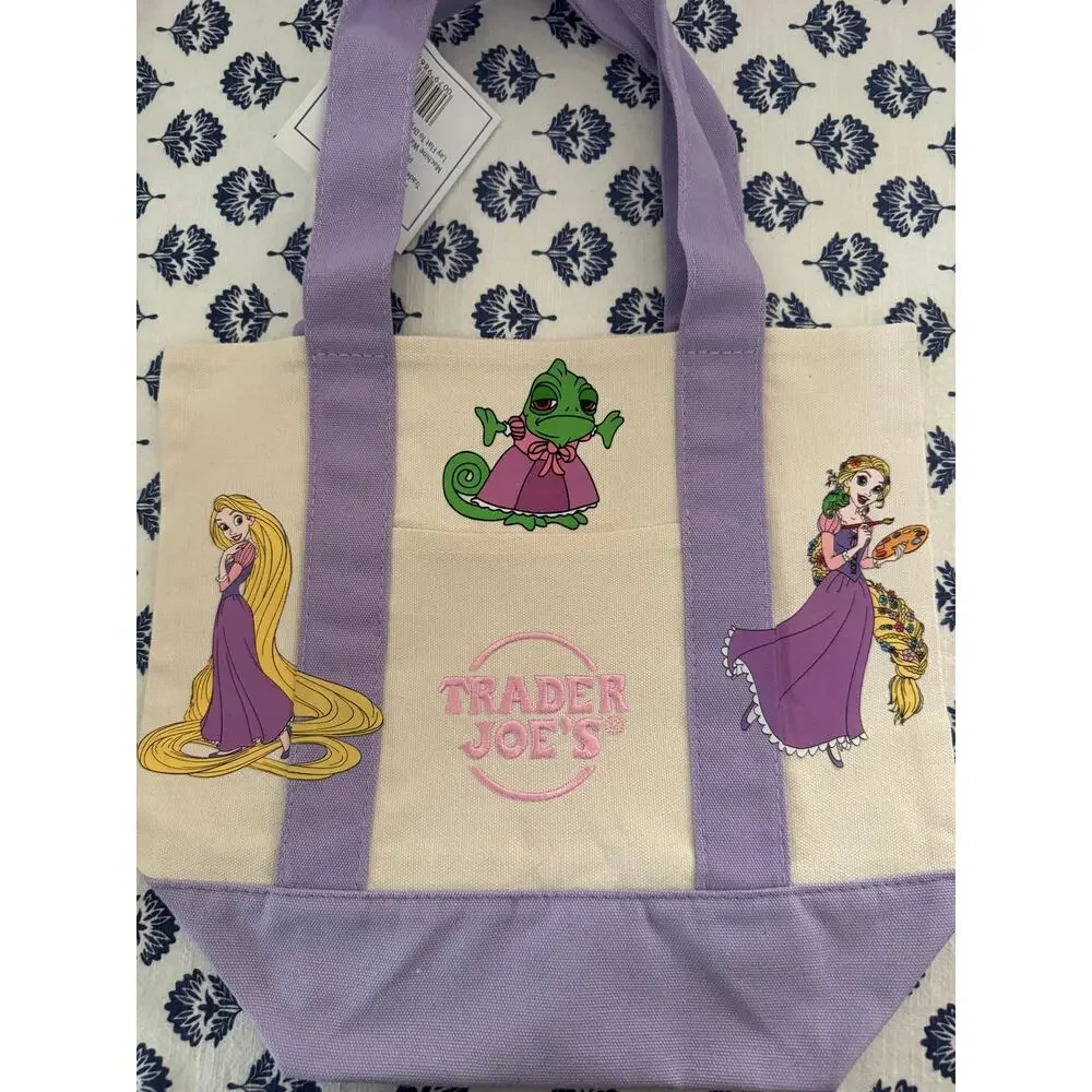 Disney Rapunzel Pascal Double Sided Custom Made Trader Joes Mini Tote